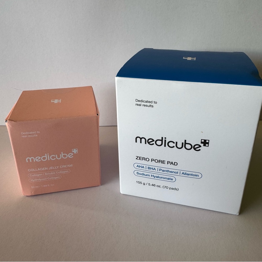 Medicube Skincare Set - Zero Pore Pad and Collagen Jelly Cream